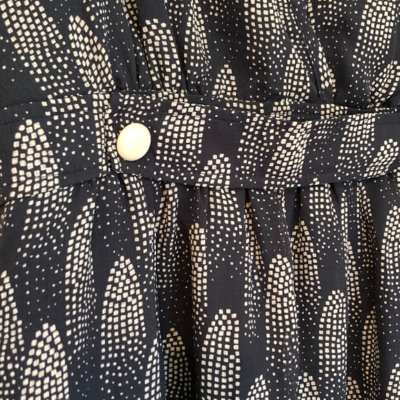 I <3 Ronson Navy Sleeveless Ruffle Front Dress - Picture 6 of 10